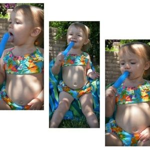 💞HP💞 EUC 60s / 70s Floral Vintage Sun-suit